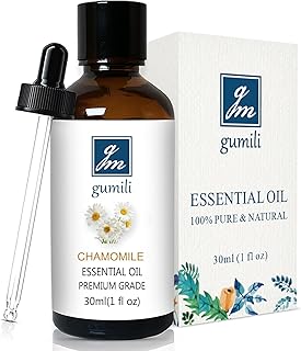 GM Gumili Chamomile Essential Oil 1 Oz - Pure Chamomile Oil for Skin, Relaxation & Aromatherapy, Diffuser, Massage & DIY