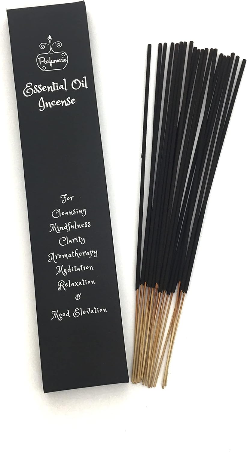 Organic Cedarwood Essential Oil Incense- 11 Inch Sticks-20 Pack (Essential Oil INCENESE)