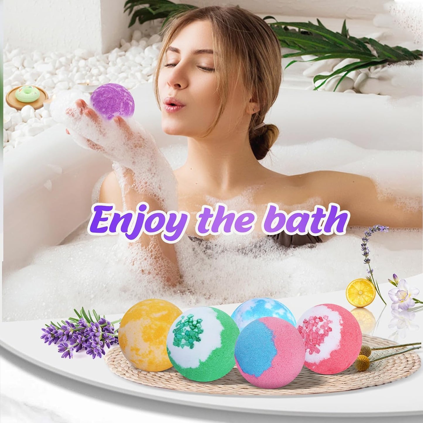Bath Bombs for Women Relaxing, Self Care Bath Bombs Gift Set for Women, 12pcs Natural Bathbombs with Shea Butter, Mother’s Day Christmas Day Birthday Gift for Girls Wife Mother Her,Stocking Stuffers