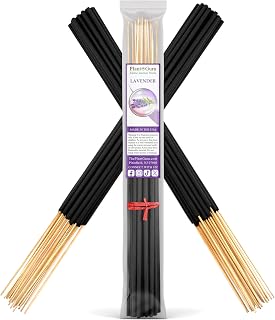 Lavender Exotic Incense Sticks Jumbo 19 Inch Long - Bulk 1 Bundle 27 to 30 Sticks - Natural 19" Extra Large with A Smooth Aroma that Burns for 3 to 4 Hours Each.
