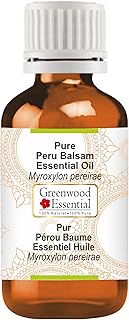 Greenwood Essential Peru Balsam Essential Oil (Myroxylon pereirae) Pure | Viscous Texture | Rich Aroma | Unisex | All Skin Types |Natural Extract Steam Distilled 30ml (1 oz)