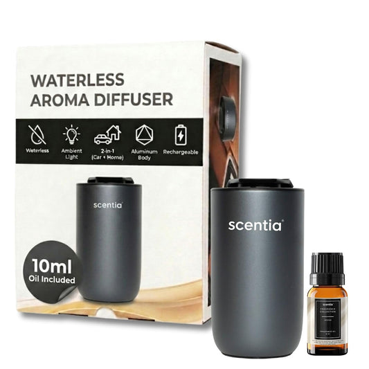 Scentia MiniPod Black Waterless Diffuser for Essential Oil