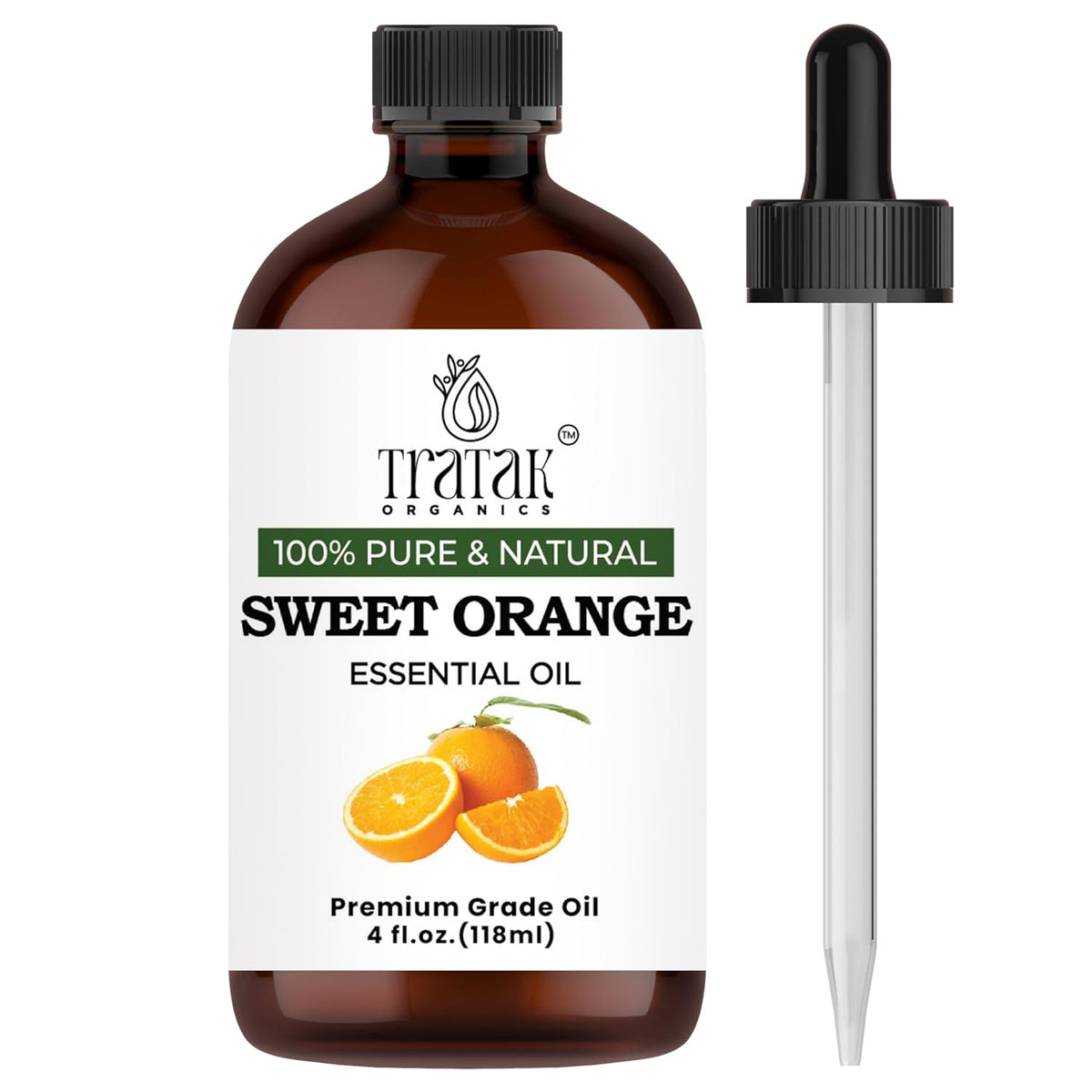 100% Pure Sweet Orange Essential Oil 4 FL OZ
