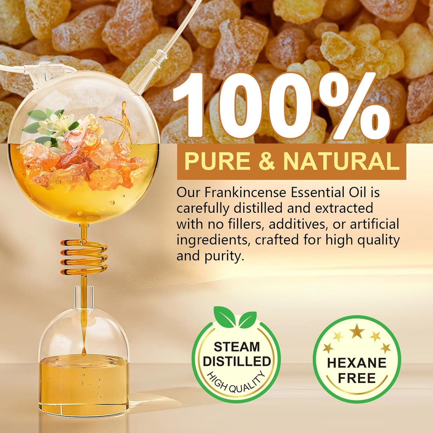 Frankincense Resin Oil for Face 2.02 fl.oz, Reduces Fine Lines & Wrinkles, Soothes & Repairs Skin, Deep Hydration for Body, Anti-Aging Serum Frankincense Skin Essential Oil Wrinkle