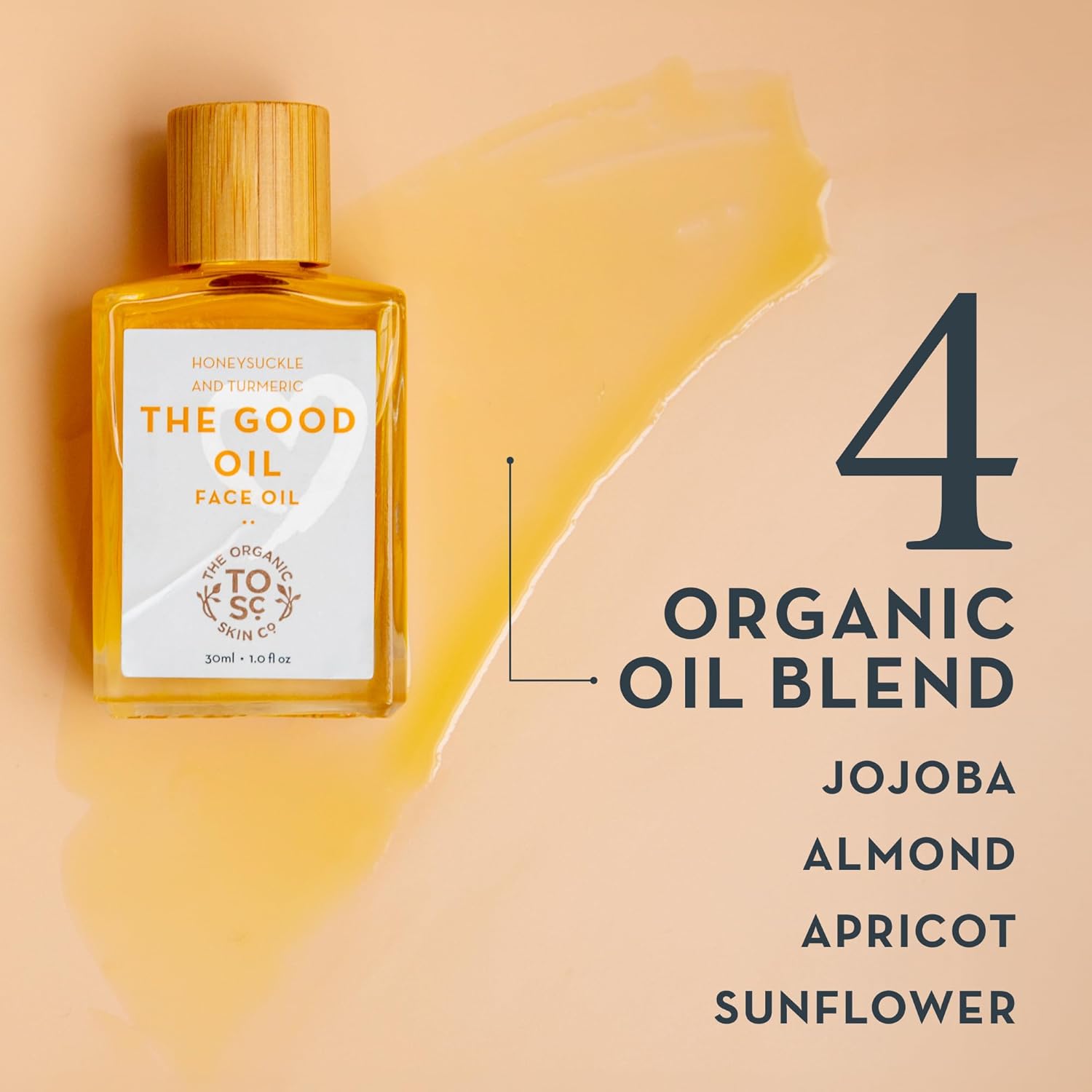 Gua Sha Oil for Face Care - Skin Brightening Serum for Dark Spots Fine Lines & Wrinkles with Organic Jojoba Calendula Sunflower & Turmeric Oil for Face Hydration Glow & Even Skin Tone (30mL)