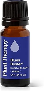 Plant Therapy Blues Buster Essential Oil Blend 10 mL (1/3 oz) 100% Pure, Undiluted, Mood Boosting, Stress Relief, Aromatherapy