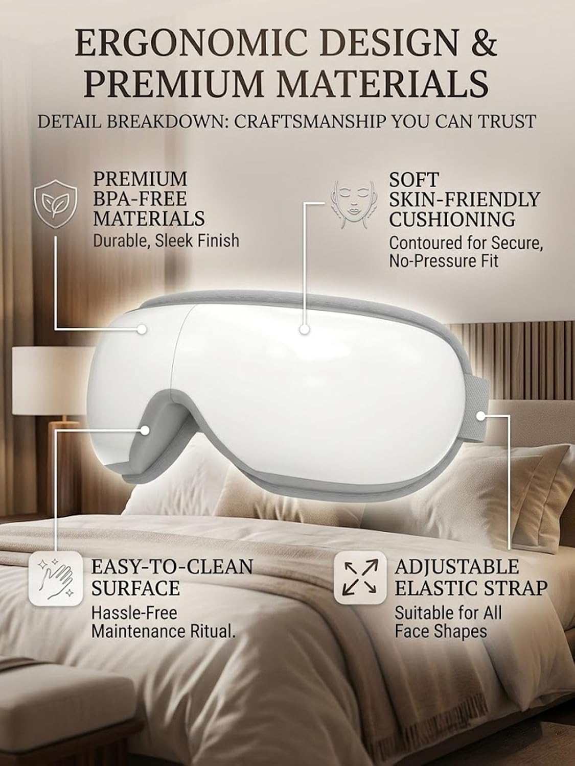 Steam Therapy for The Eyes, Beminda Eye Steam Therapy Pro, Sustained 42°C Steam Therapy, 10 Minutes A Day, Hands-Free, Nano Mist Warm Compress for Eye (Steam Therapy Pro)