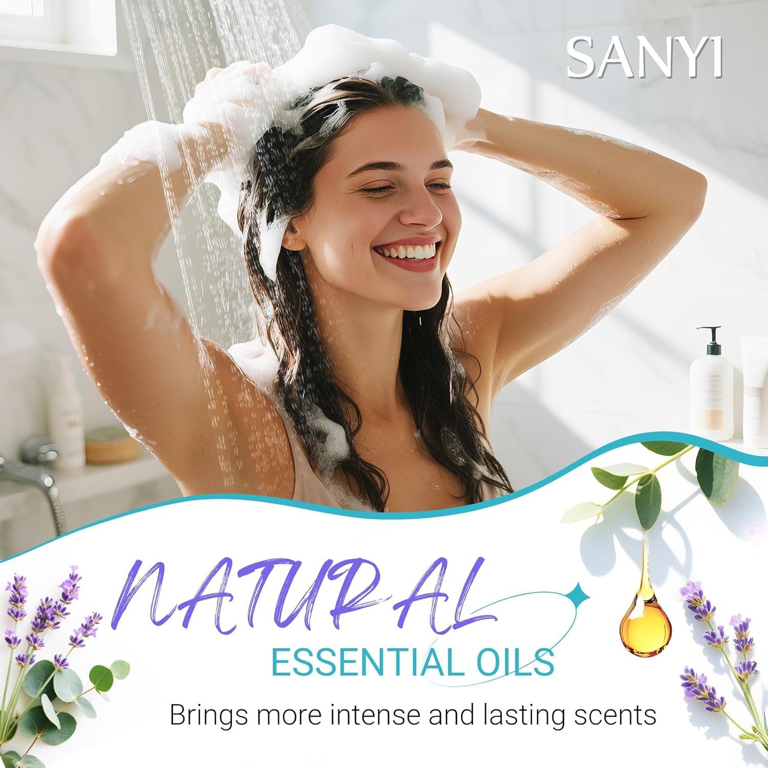 Shower Steamers Aromatherapy - sanyi Birthday Gifts for Women Teen Girl, Graduation Gifts, Wedding Favors for Guests Her, Shower Bombs with Natural Essential Oils Self Care