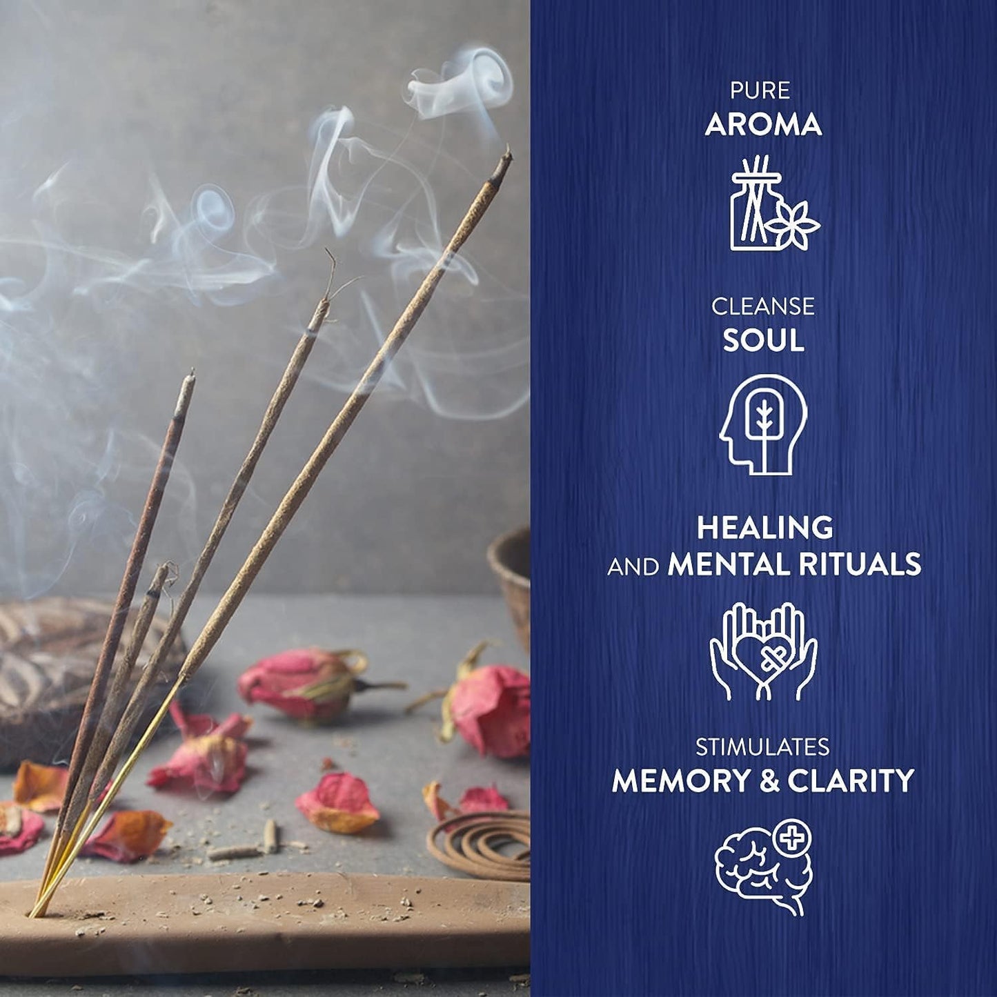 Hem Rosemary Scented Sticks for Cleansing & Meditation Incense Sticks - Pack of 6 (20 Sticks Each) - Promotes Tranquility,Serenity and Elevate Your Senses.