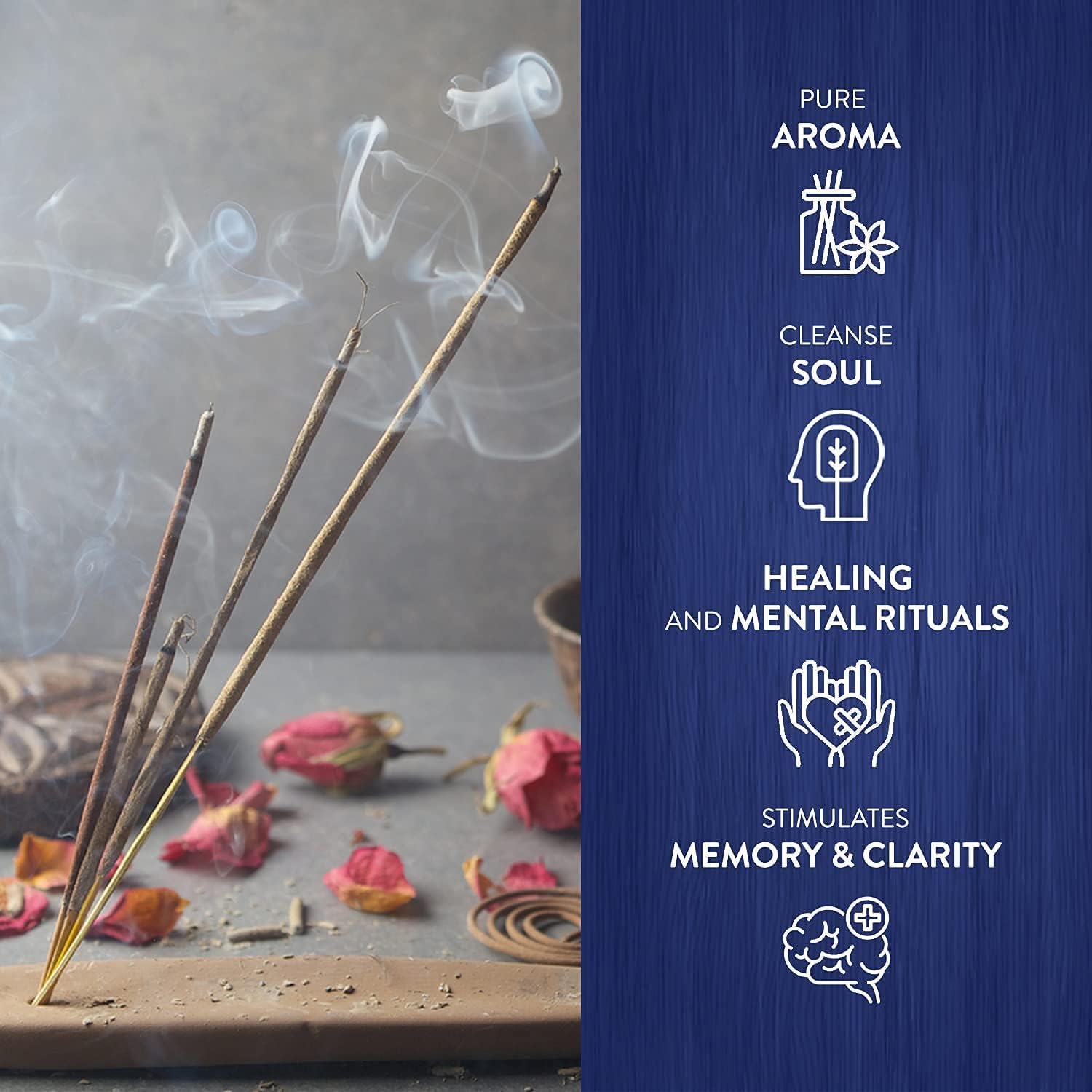 Hem Rosemary Scented Sticks for Cleansing & Meditation Incense Sticks - Pack of 6 (20 Sticks Each) - Promotes Tranquility,Serenity and Elevate Your Senses.