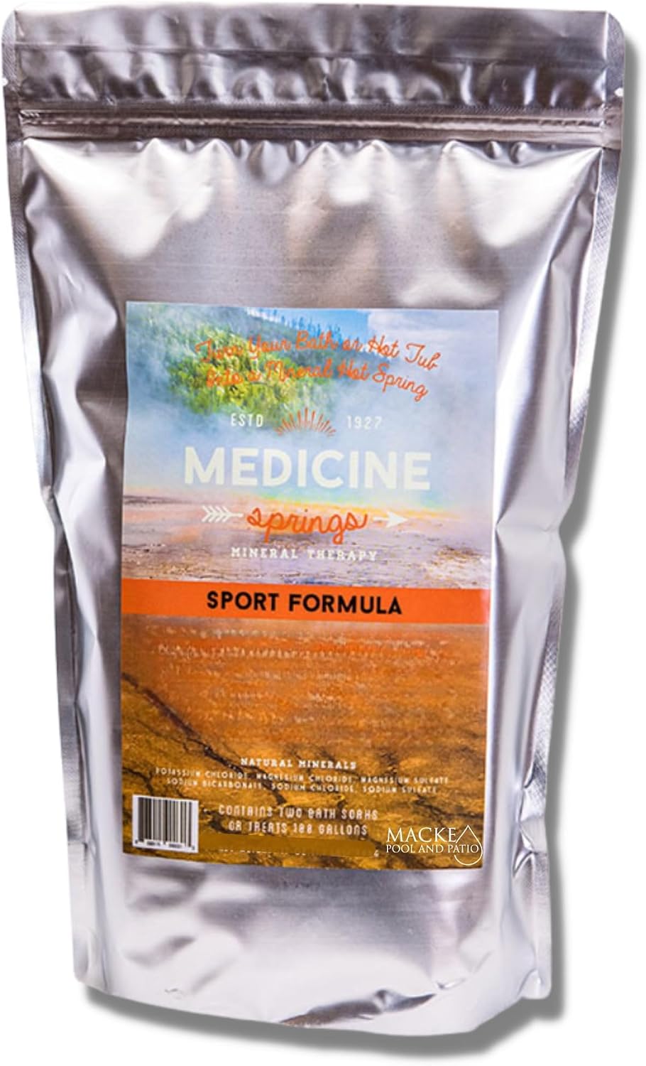 Medicine Springs Sport Mineral Salts for Bath - Natural Dead Sea Bath Salts Magnesium Soak - Hot Springs Spa Salt for Relaxation & Skin Care - Luxurious Bathtub Experience