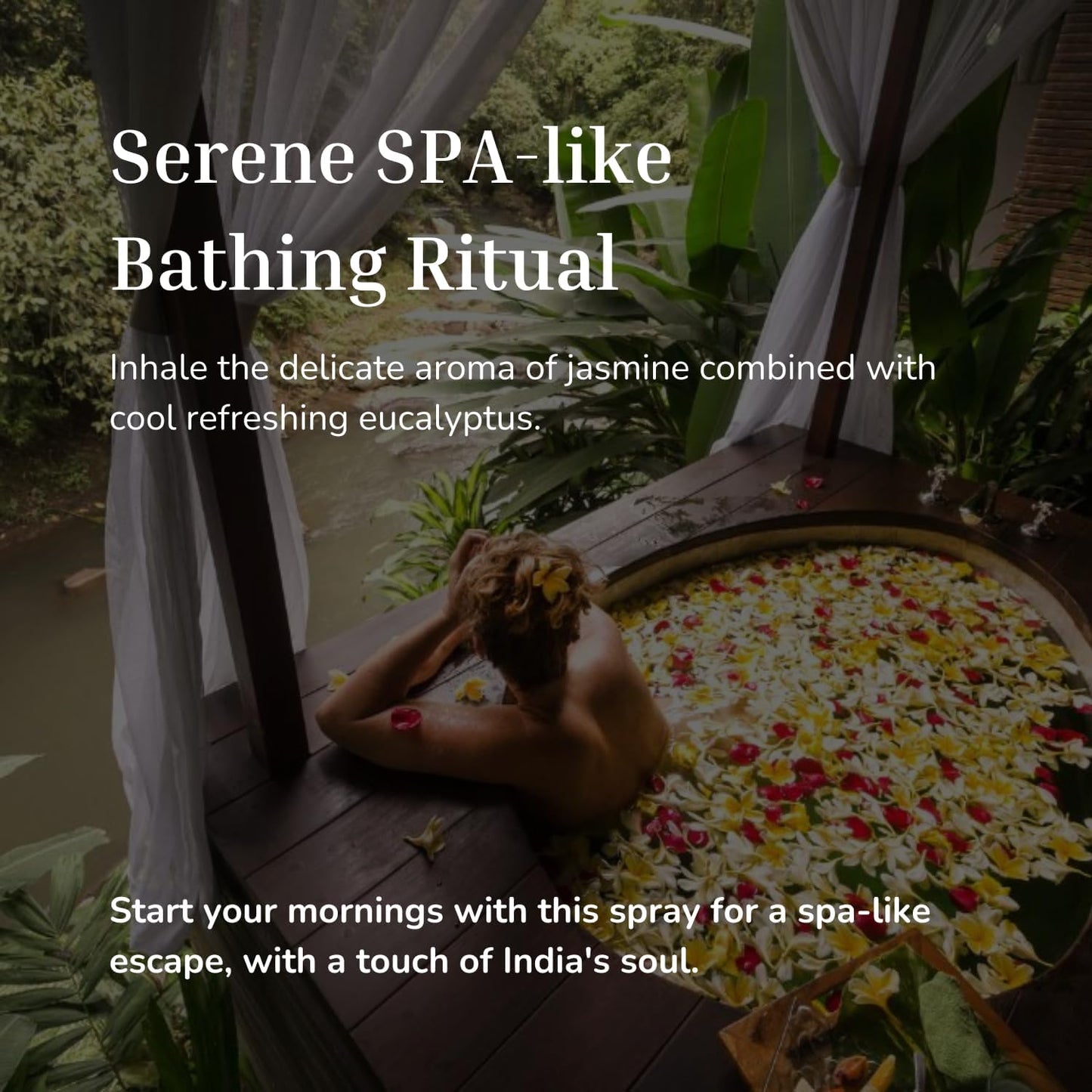 SPA Eucalyptus Shower Steamer Spray - with Madurai Jasmine for Refreshing Floral Escape (240+ Baths) | 100% Natural Eucalyptus Spray, Infused with FlowerBACH Extract | Perfect SPA Gifts for Women