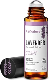 UpNature Lavender Essential Oil Pure Roll On - 100% Natural Lavender Oil for Skin