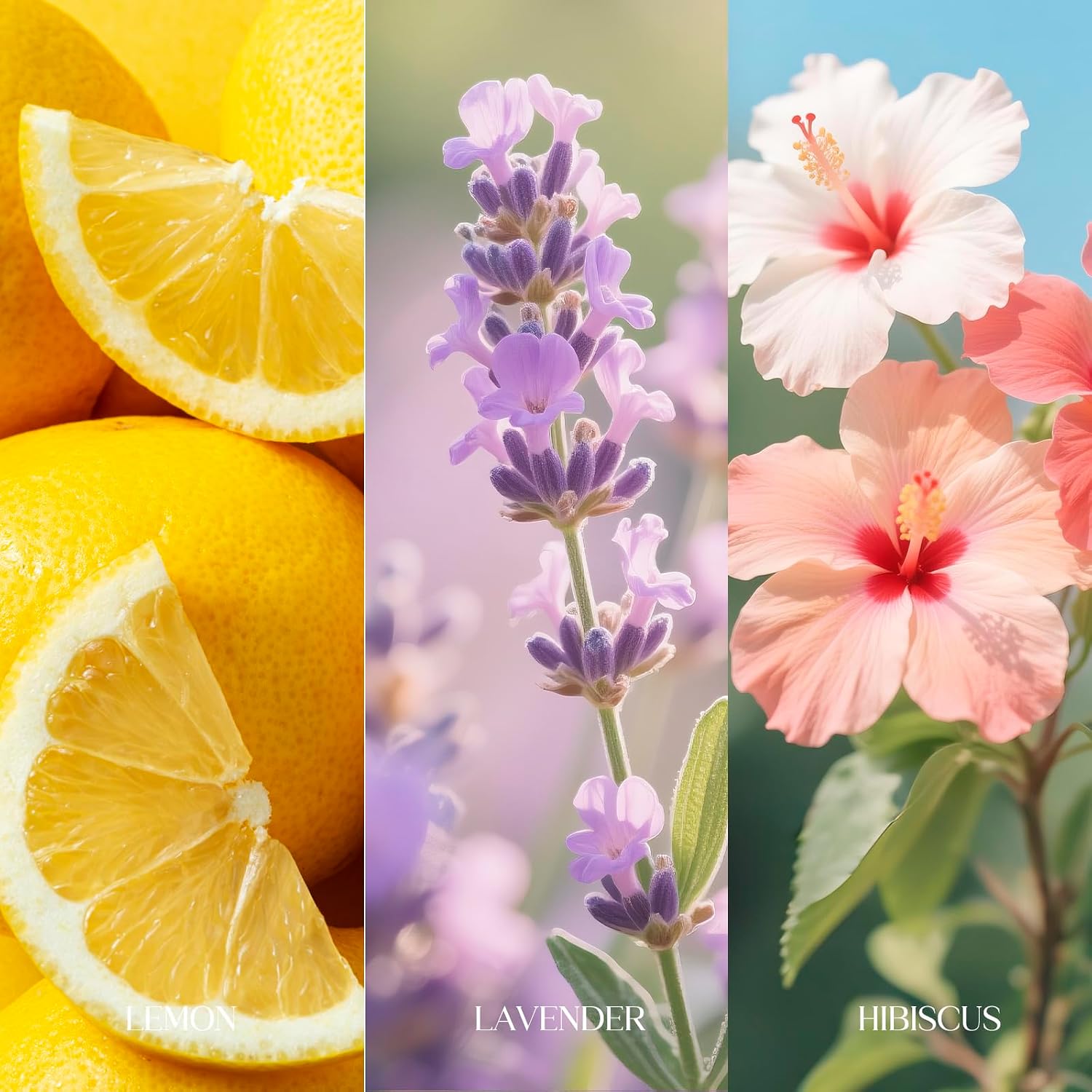Travel Size Toilet Spray, Bathroom Odor Eliminator, 3 Pack, 1 fl oz Each, Up to 150 Uses, For Home and Travel, Essential Oils Freshener Spray, Lemon, Hibiscus, Lavender