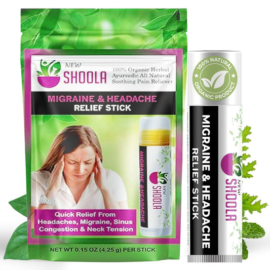 Shoola Relief Balm Touchless Stick Natural Headache & Migraine Relief