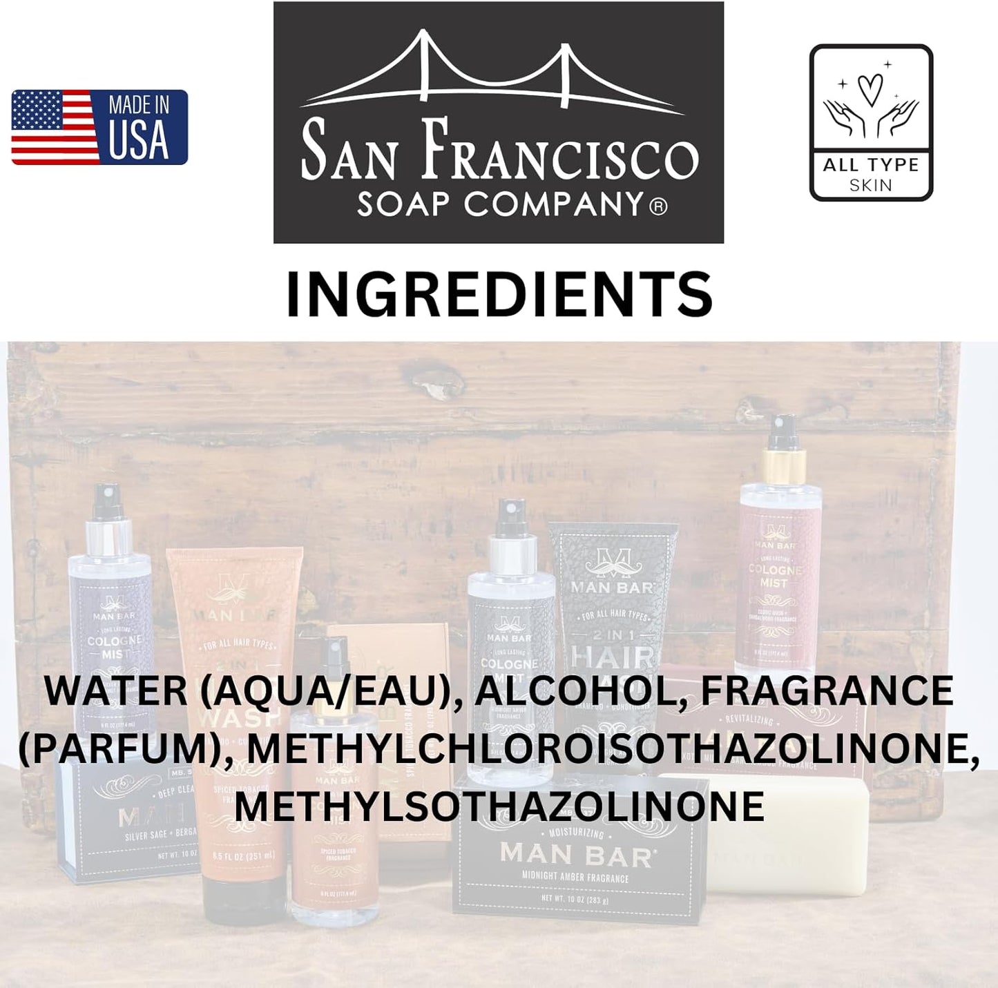 San Francisco Soap Company Smells So Clean Linen Spray | Egyptian Cotton | 33.8 Fl Oz | Fresh Spray | Multi-Purpose And Dye Free