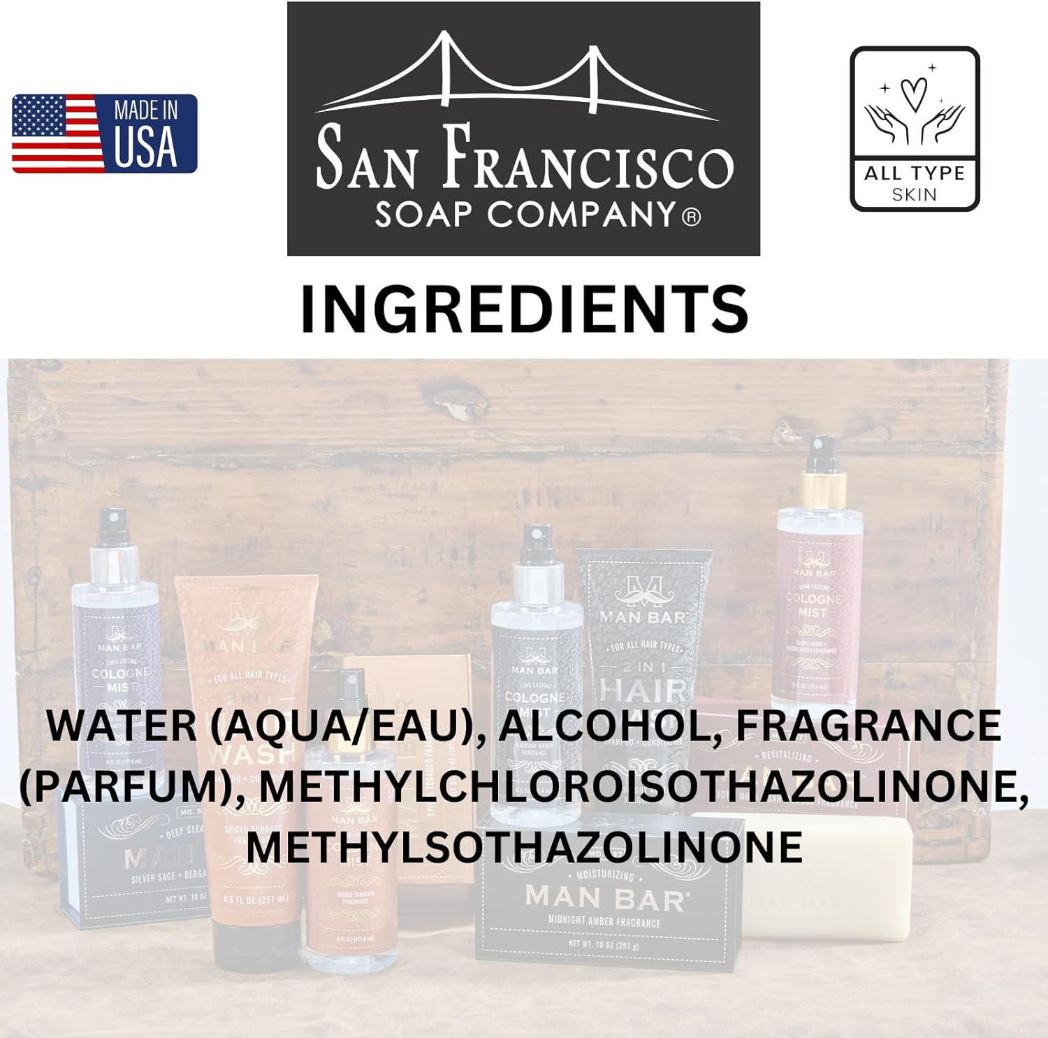 San Francisco Soap Company Smells So Clean Linen Spray | Egyptian Cotton | 33.8 Fl Oz | Fresh Spray | Multi-Purpose And Dye Free