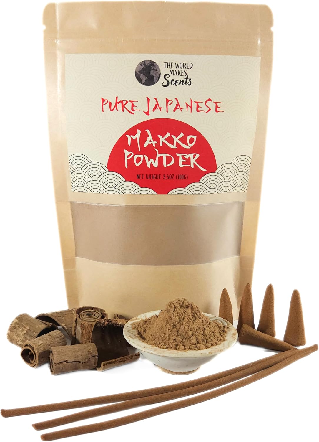 Makko Powder for Incense Making | Premium Japanese Tabunoki | 3.5oz (100g)