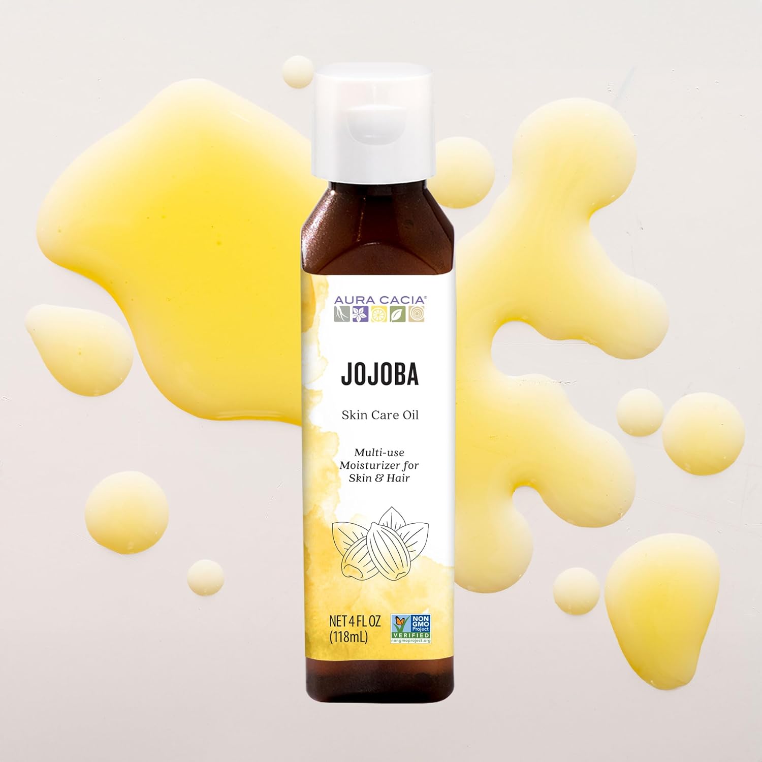 Aura Cacia Natural Skin Care Oil, Balancing Jojoba, 4 Fluid Ounce
