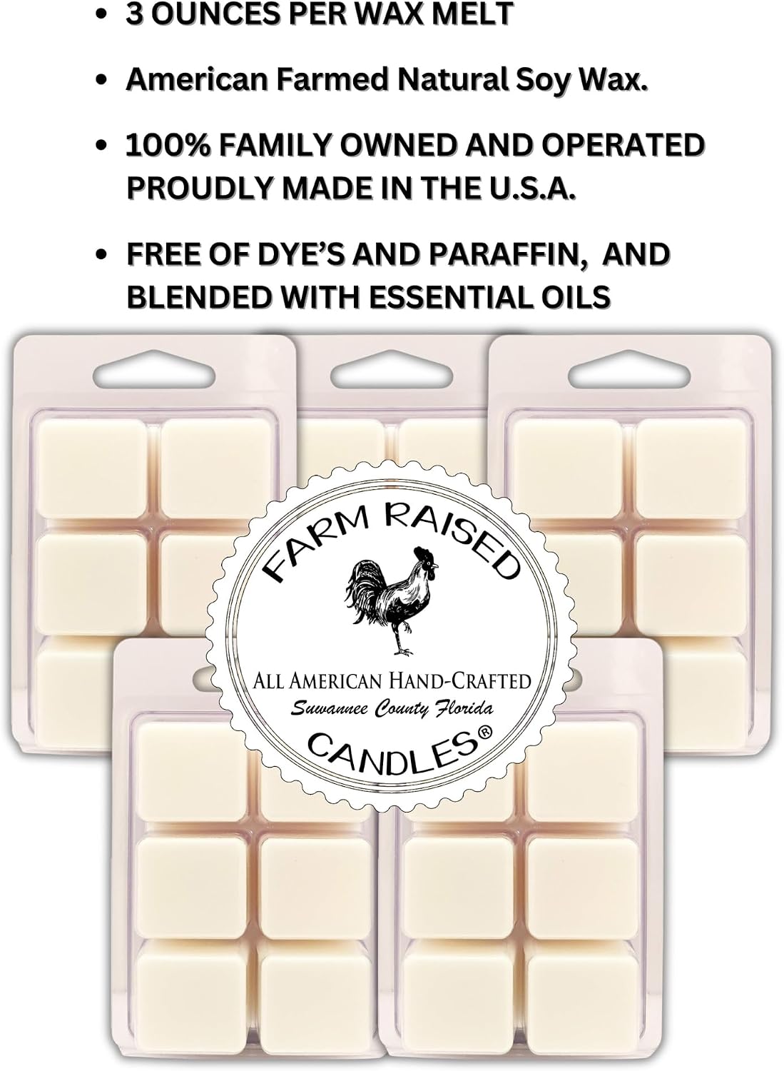 USA 100% American Farmed - Soy Wax Melts – [Parent], 5 Pack Single Scent (Fall Spice)