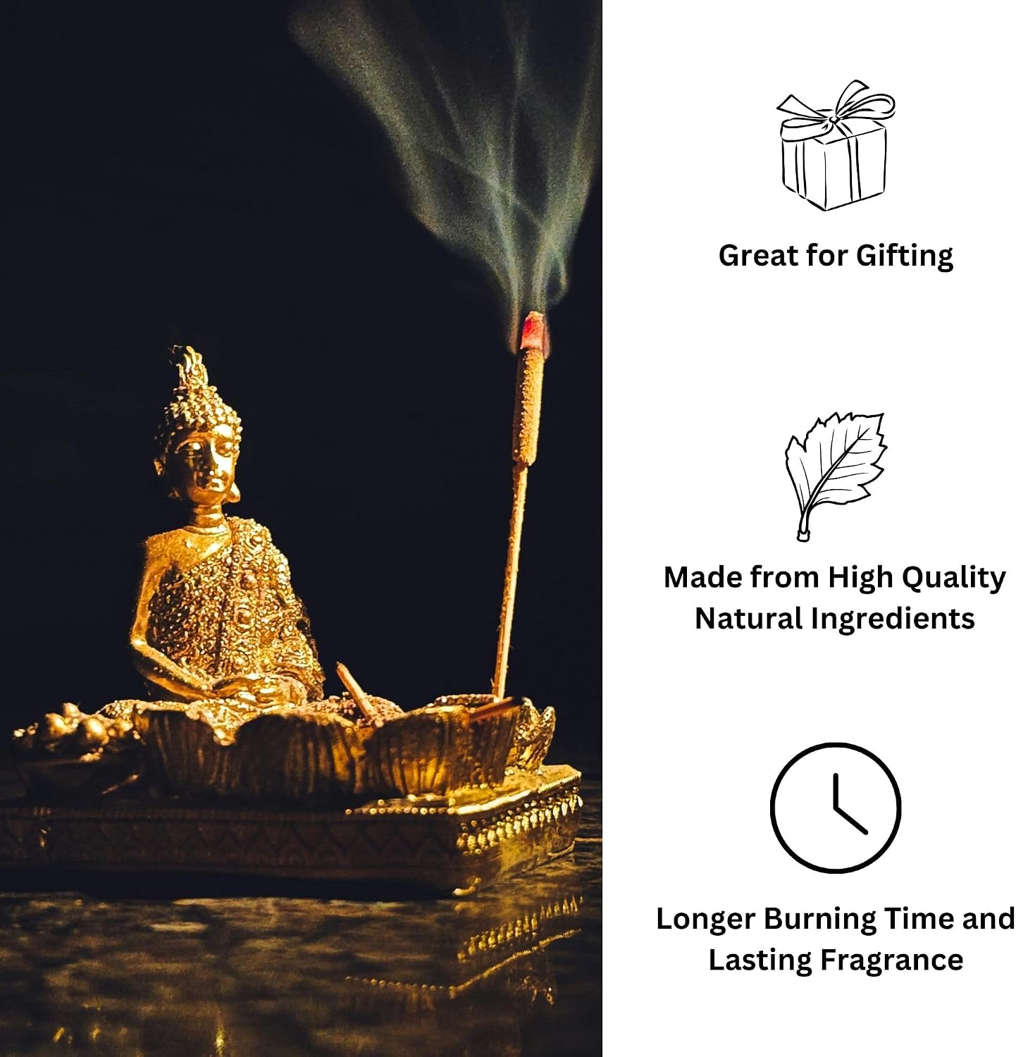 Premium Dhoop Incense Sticks Set with Stand, 12 Fragrances, 108 Sticks Total, Includes Secret, Spirit, Lavender, Rose, Chandan and More by Hashcart