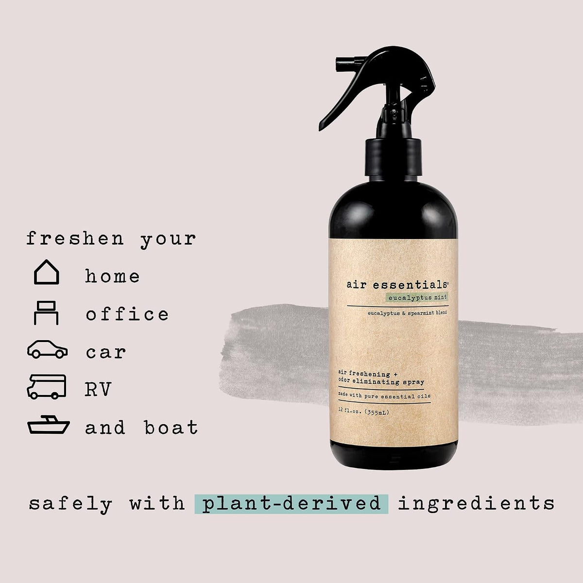 Air Essentials 12 oz Air Freshener & Odor Eliminator Spray - Neutralize Odors from Smoke