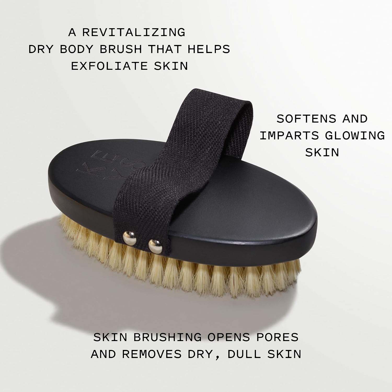 Keys Soulcare Energizing Dry Body Brush, Gently Exfoliates & Opens Pores for Soft, Smooth, Brighter & Glowing Skin, Vegan, Cruelty-Free