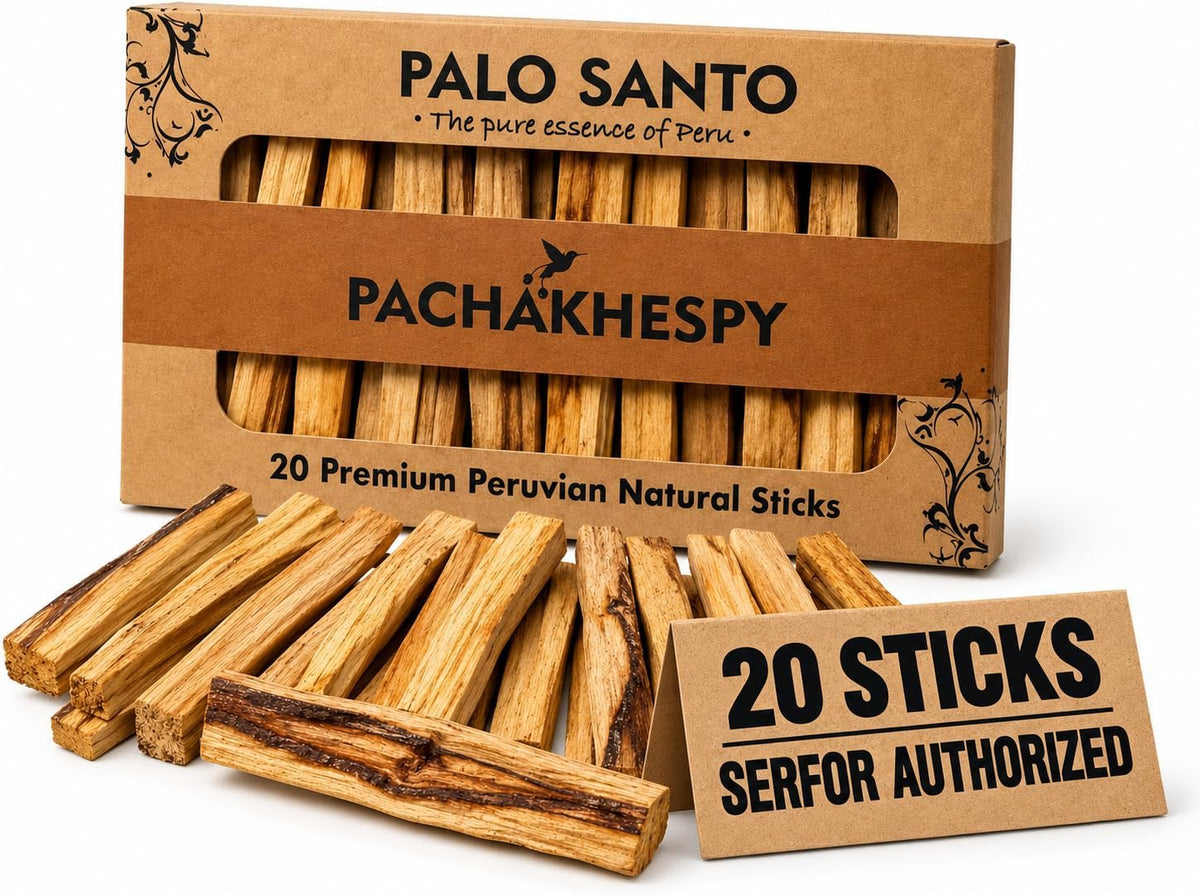 Palo Santo Sticks 20 Pack from Peru Home Fragrance Premium Natural Wood