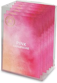 Brooklyn Fragrance Co. Water Color Sachet Bags – Pink Champagne Scented Pouches – Perfect Aroma for Drawers, Closets, Cars and Bathrooms – Long-Lasting Fresh Scent Sachets (6- Pack)