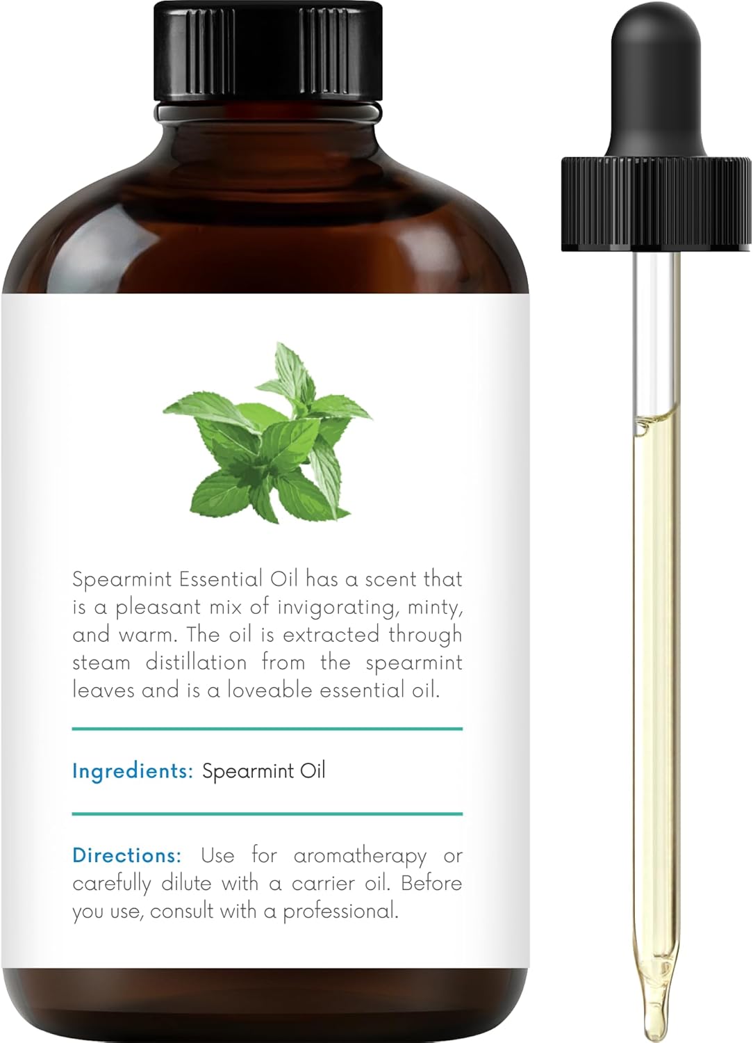Handcraft Blends Cool & Cleansing Set: Tea Tree and Spearmint Essential Oils – (2 x 4 Fl Oz) – 100% Pure & Natural – for Diffuser, Aromatherapy, and DIY Projects
