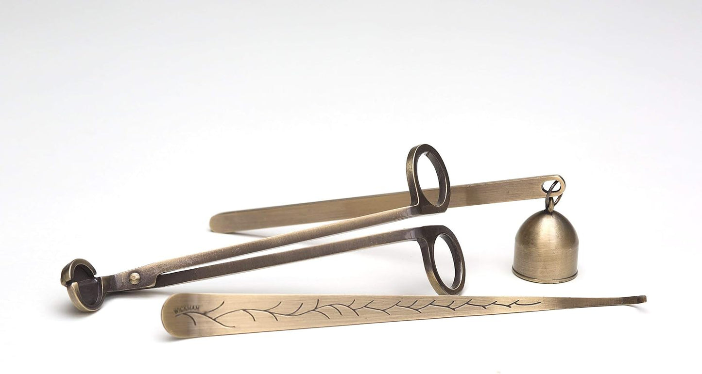 WICKMAN Wick Trimmer, Wick Dipper and Candle Snuffer Set