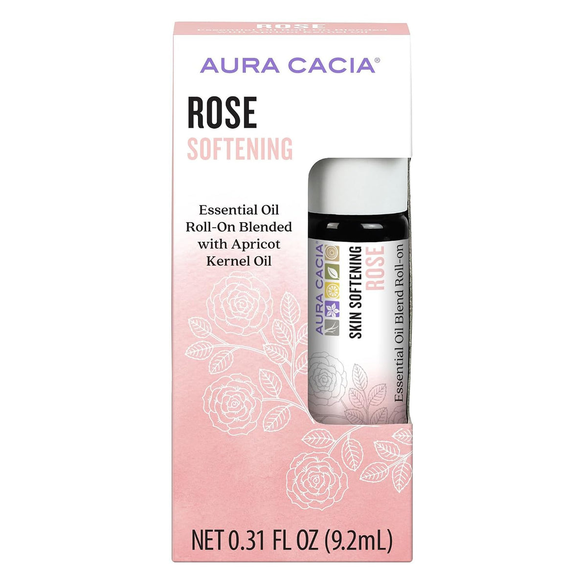 Aura Cacia Rose Roll-On Essential Oil Blend