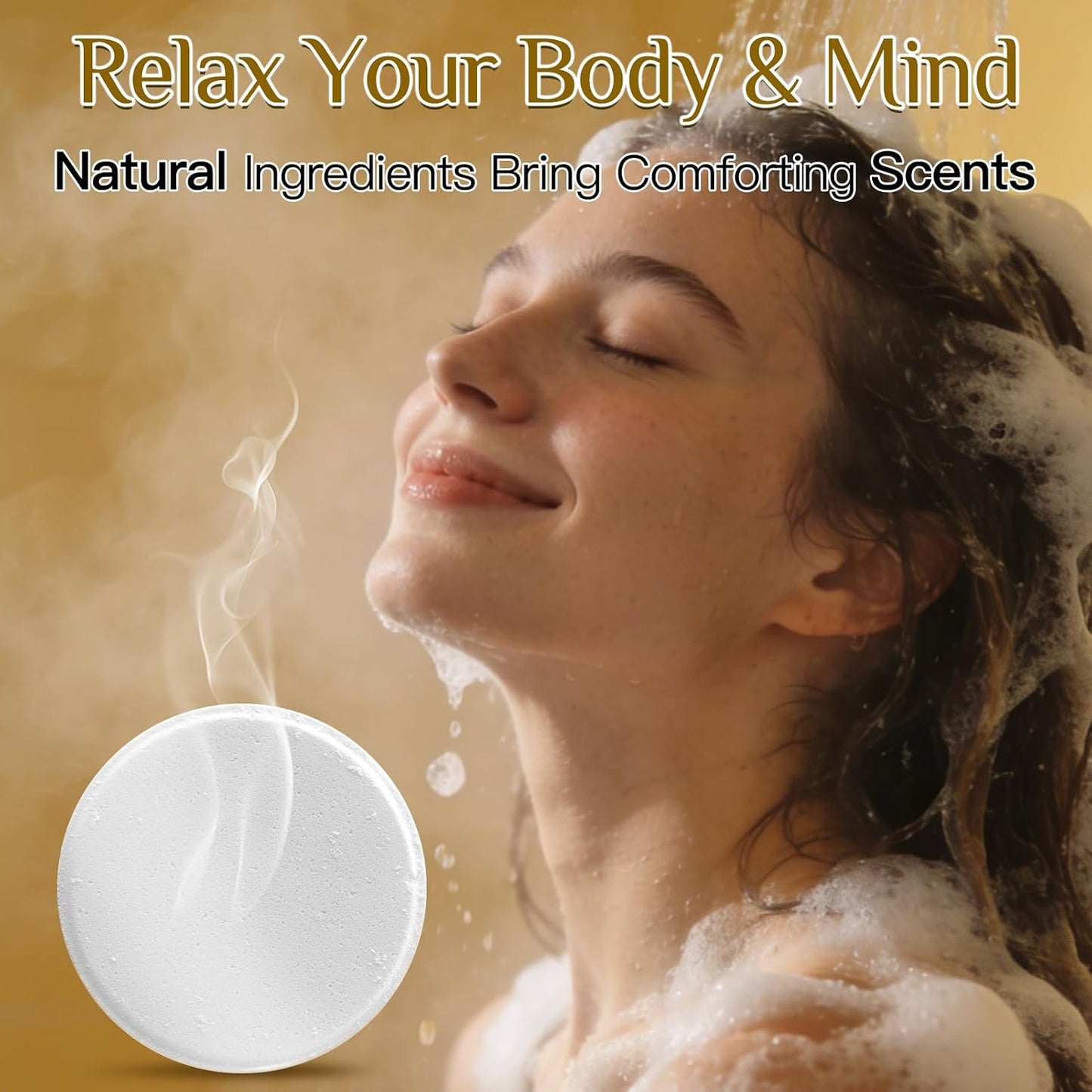 Pjordo Shower Steamers Aromatherapy, Birthday Gifts for Women Wife Her, 16 Pack Shower Bombs with Natural Essential Oil & 2 Pack Massage Oil for Moisturizing, Self Care Relaxation Home Spa