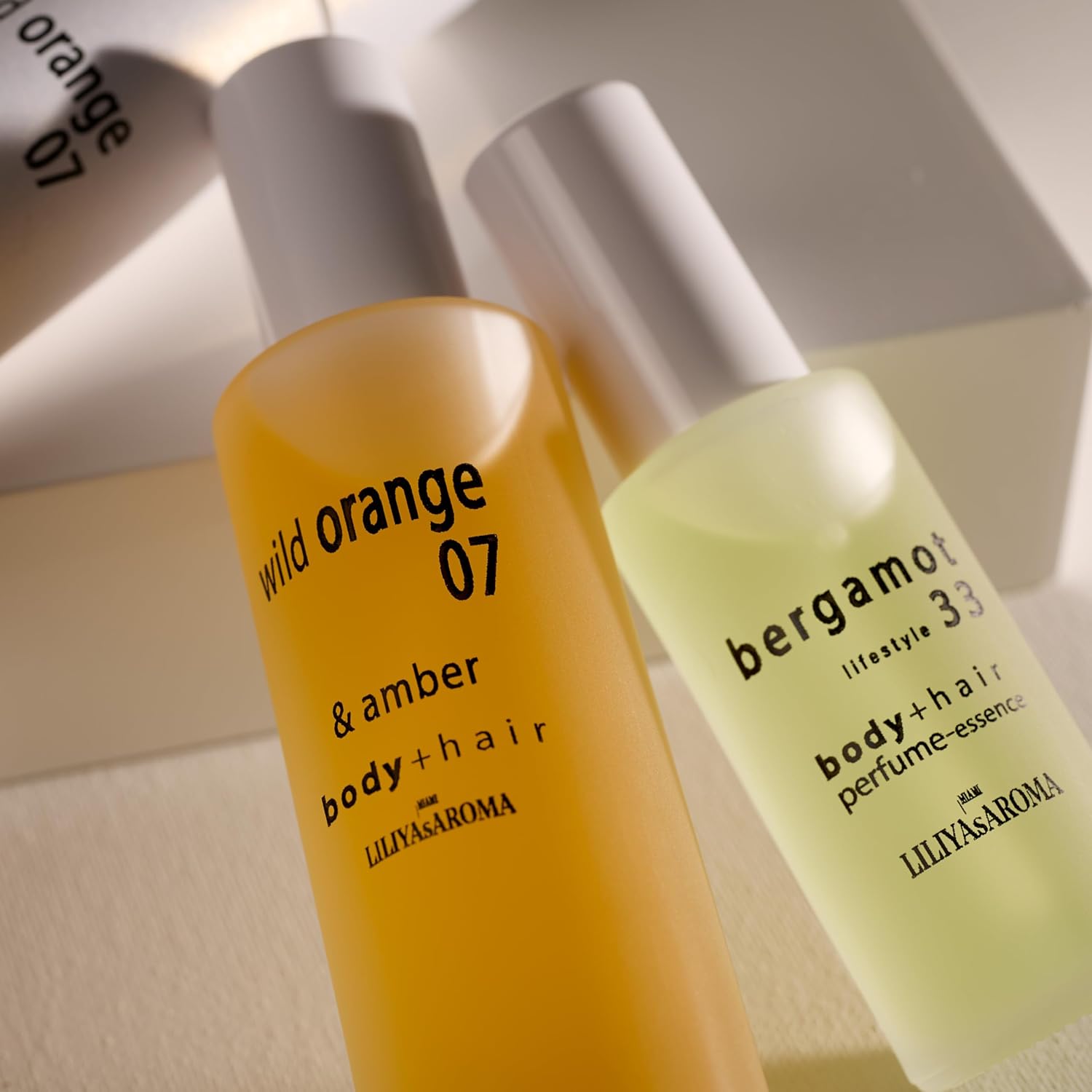 Liliya's Aroma Wild Orange 07 & Amber Body Spray | Citrus Fragrance Mist | Hydrating Skincare Ingredients | Vegan Essential Oils Orange | Neroli | Vanilla 3.4 FL Oz