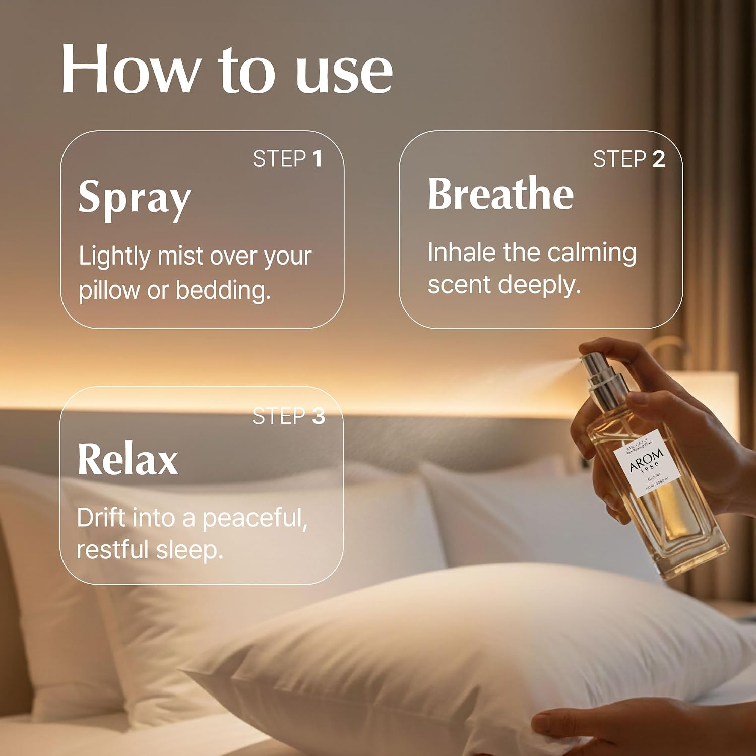 Pillow Mist – Large 100 ml (3.38 fl oz) Sleep Spray for Pillows & Bedding, Calming Aromatherapy Room Freshener, Vegan Formula, Long-Lasting Scent, Made in Korea