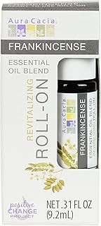 Aura Cacia Aromatherapy Roll-On | Revitalizing Frankincense | 0.31 fl oz. (4 Pack)