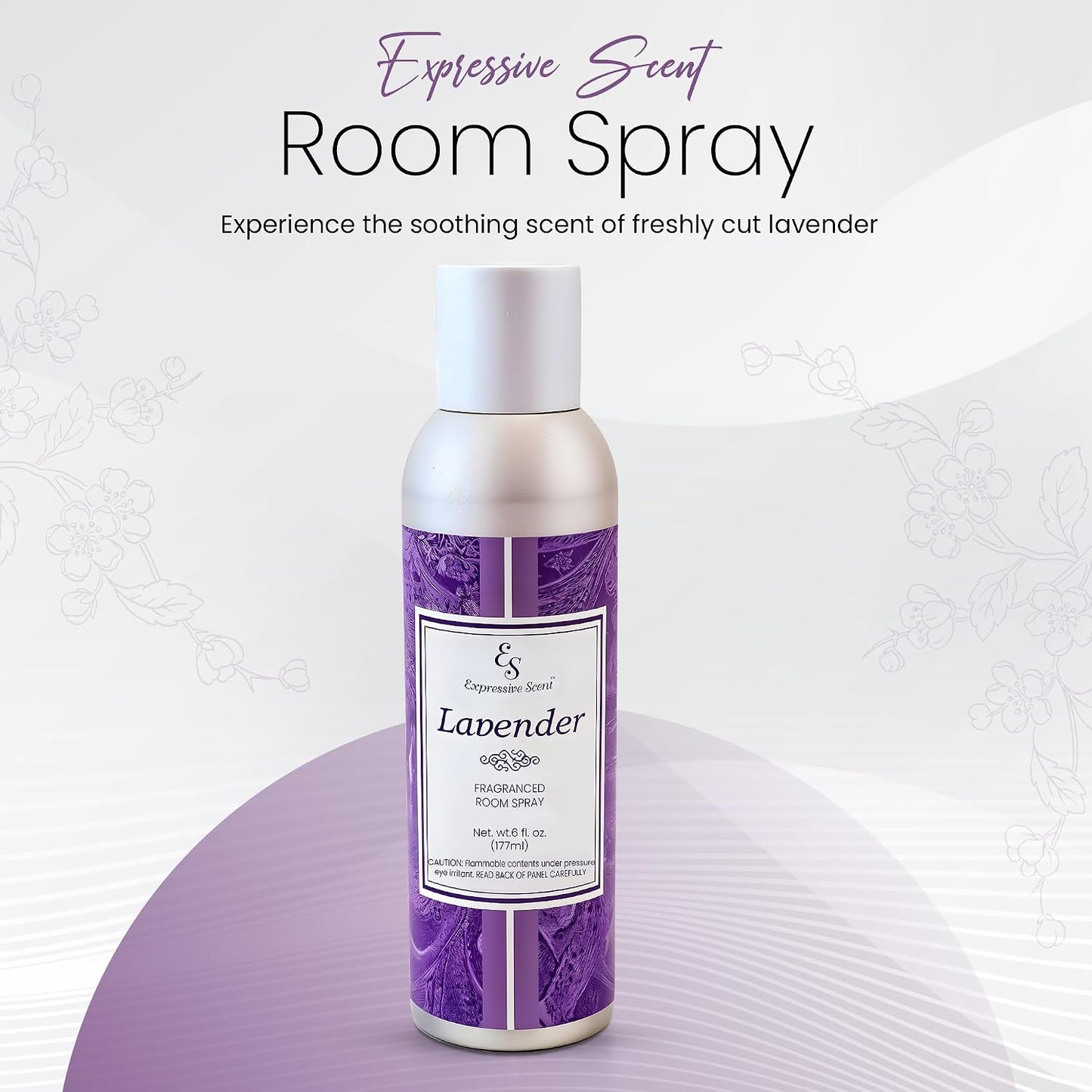 Expressive scent Air Freshener Spray - Long Lasting Lavender room fragrance - Home Fragrance Spray for Bathroom, Kitchen & Office – Home Air Fresheners 6 FL Oz