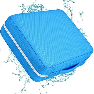 Hot Tub Booster Seat for Adults,Weighted Spa Seat Cushion Raises Seating Height 5 Inch，Non Floating Hot Tub Cushion with Washable Cover for Intex Coleman SaluSpa Spa,Navy Blue
