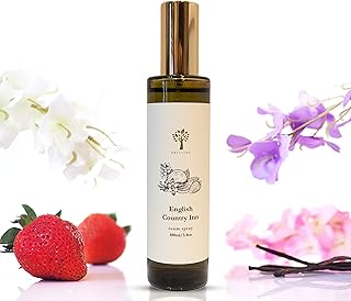 PRISTINE English Country Inn Linen & Room Spray Air Freshener, Made With Essential Oils, Fragrance room spray with Strawberry and Vanilla 3.4oz Pillow Spray