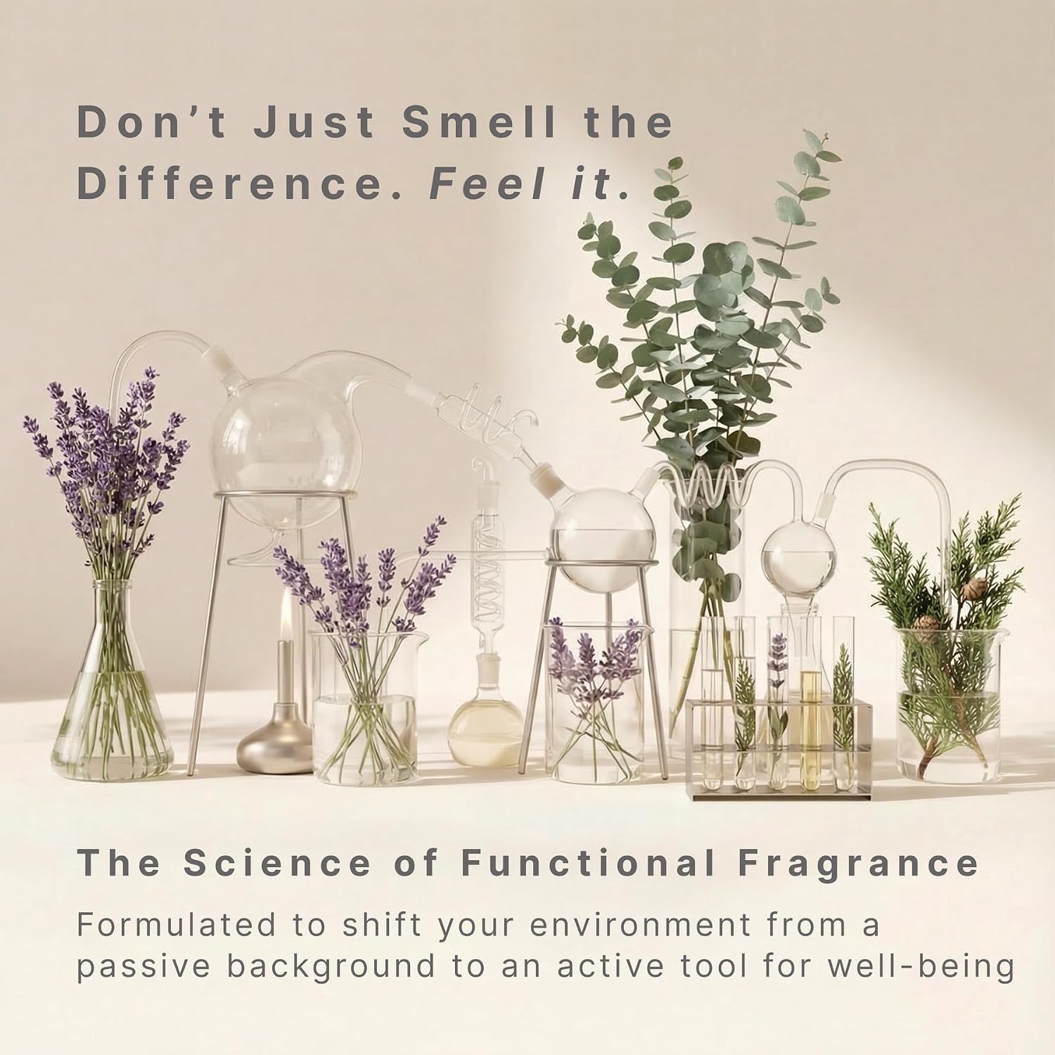 Homedics SereneScent Wellness Oil Refill for Waterless Diffusers, Lavender & Eucalyptus, 15ml Plug & Play Fragrance Oil Bottle, Aromatherapy Scent Refill for Home, Office, Bedroom, Compact Diffusers