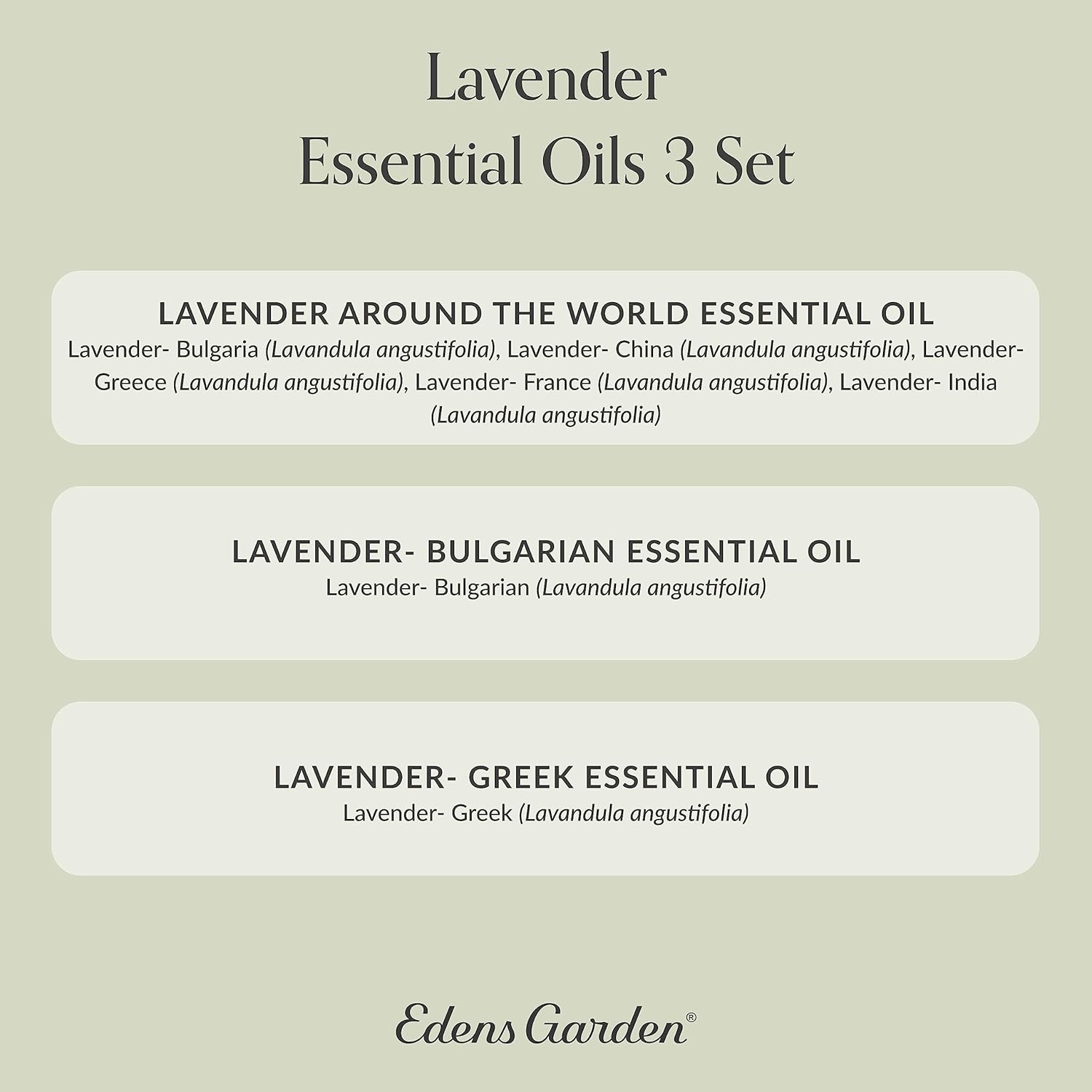 Edens Garden Lavender Essential Oils 3 Set – 100% Pure Therapeutic Grade, Aromatherapy Floral Scents For Relaxation, Skin, Candle Making & Diffusers – Natural, Vegan & Fragrance Oil Free, 10 ml/3 Pack