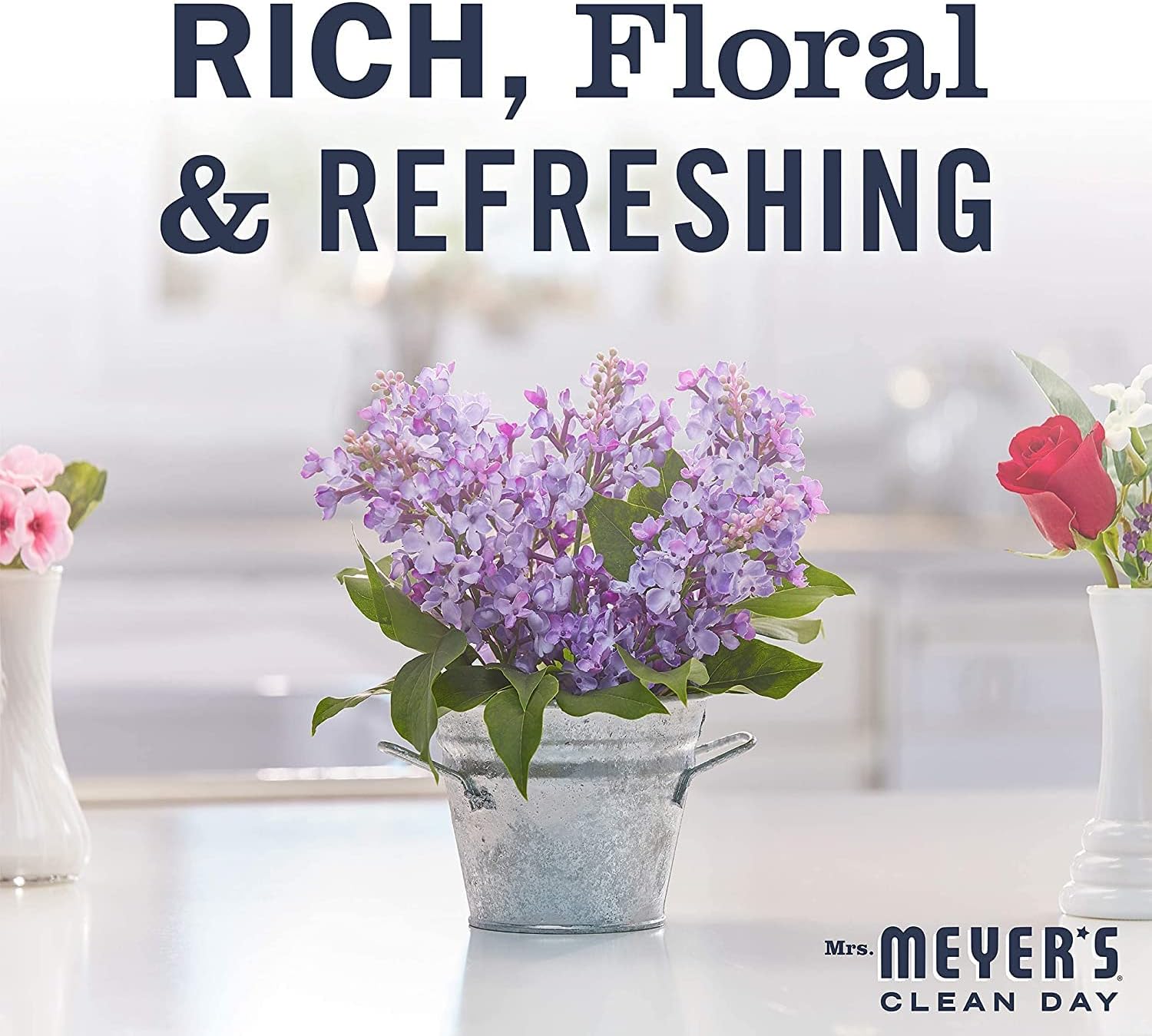 Mrs. Meyer's Clean Day Room Freshener, Lilac, 8 Fl Oz (Pack of 4)