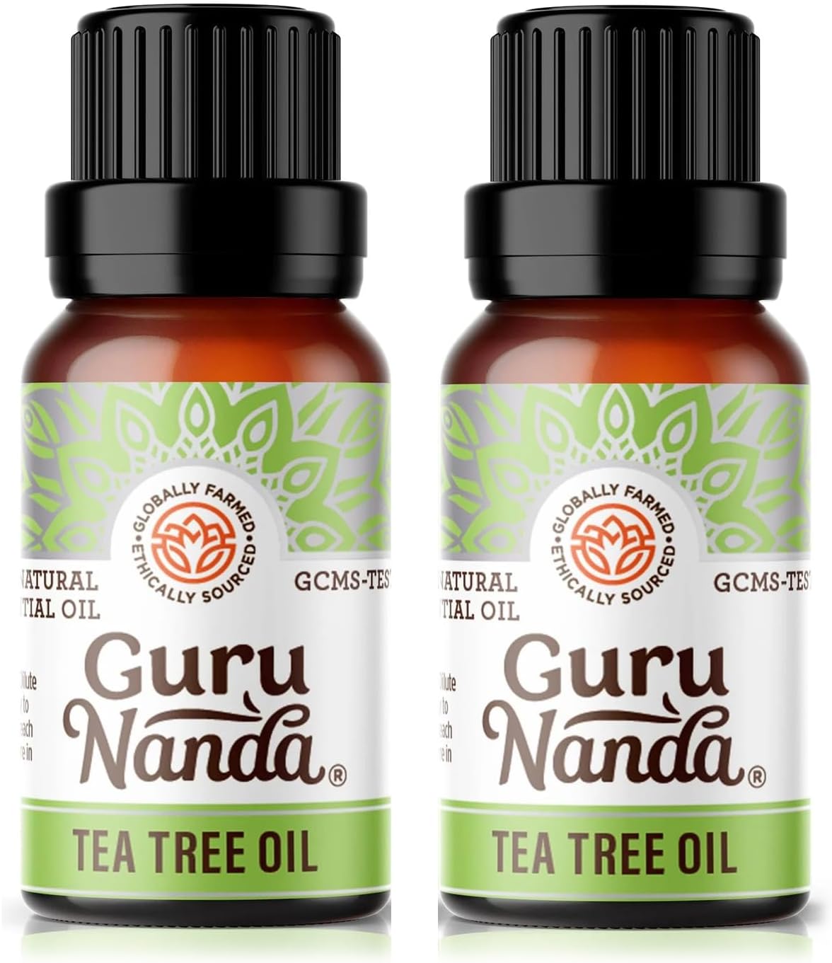 GuruNanda Tea Tree Essential Oil, 100% Pure, Natural and Undiluted Diffuser Oil for Aromatherapy, Massages & DIY Recipies, Helps in Skin & Hair Care (2X0.5 fl Oz)