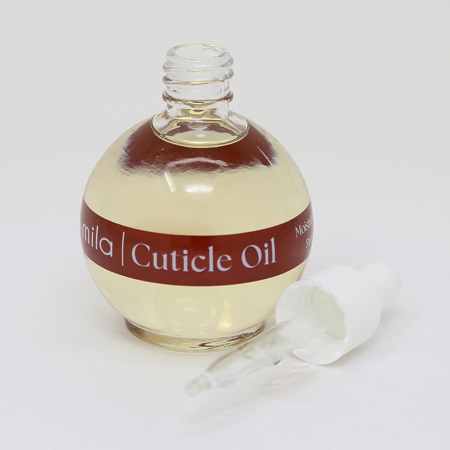ella+mila Nail Fortifying Cuticle Oil with Sweet Almond & Castor - Moisturizing Formula Promotes Nail Repair & Strength - Vegan - 2.3 fl oz