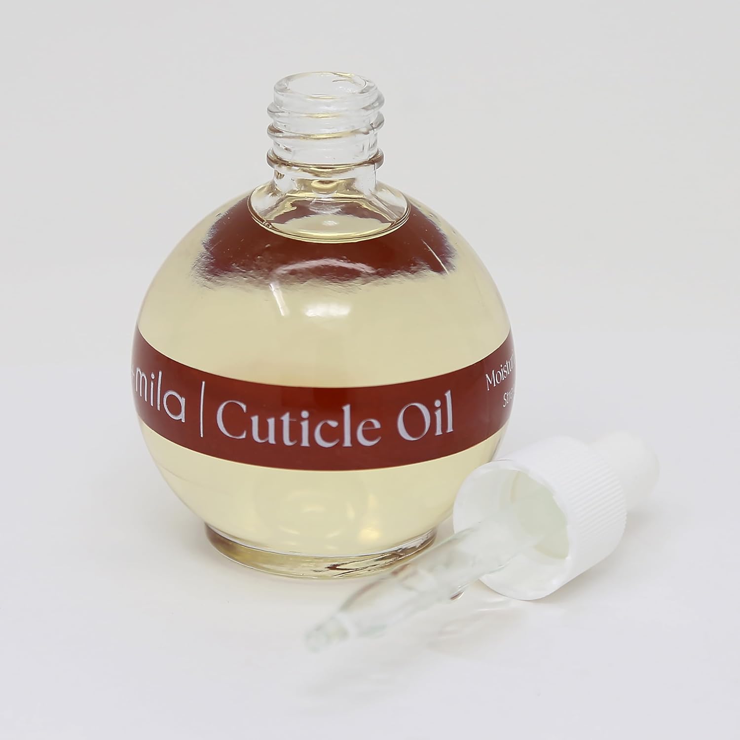 ella+mila Nail Fortifying Cuticle Oil with Sweet Almond & Castor - Moisturizing Formula Promotes Nail Repair & Strength - Vegan - 2.3 fl oz