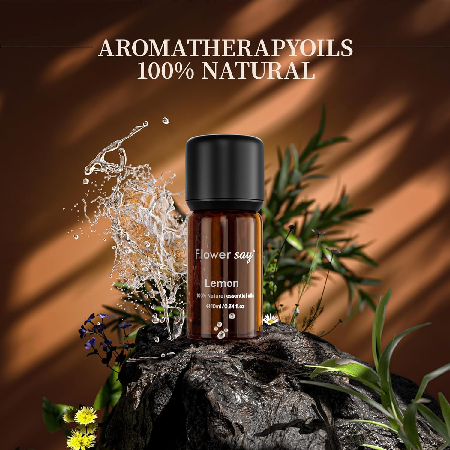 Lemon Essential Oil 0.34Oz - 100% Pure Natural MAX Undiluted Premium Therapeutic Grade Essential Oils for Diffuser/Skin Care/Massage/Hair
