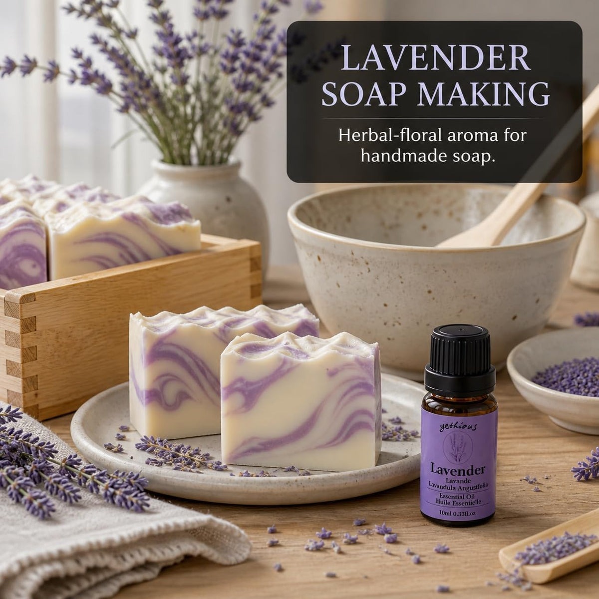 yethious Lavender Essential Oil for Diffuser