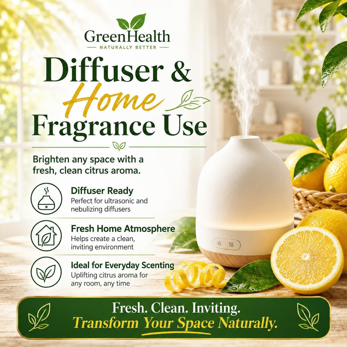 32 oz Lemon Essential Oil (100% Pure & Uncut)