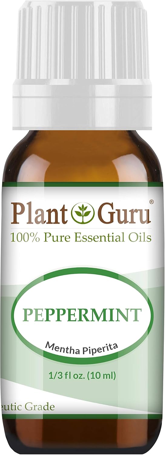 Peppermint Essential Oil 10 ml 100% Pure Undiluted Therapeutic Grade Extract of Mentha Piperita, Great for Aromatherapy Diffuser, Skin Body and Hair