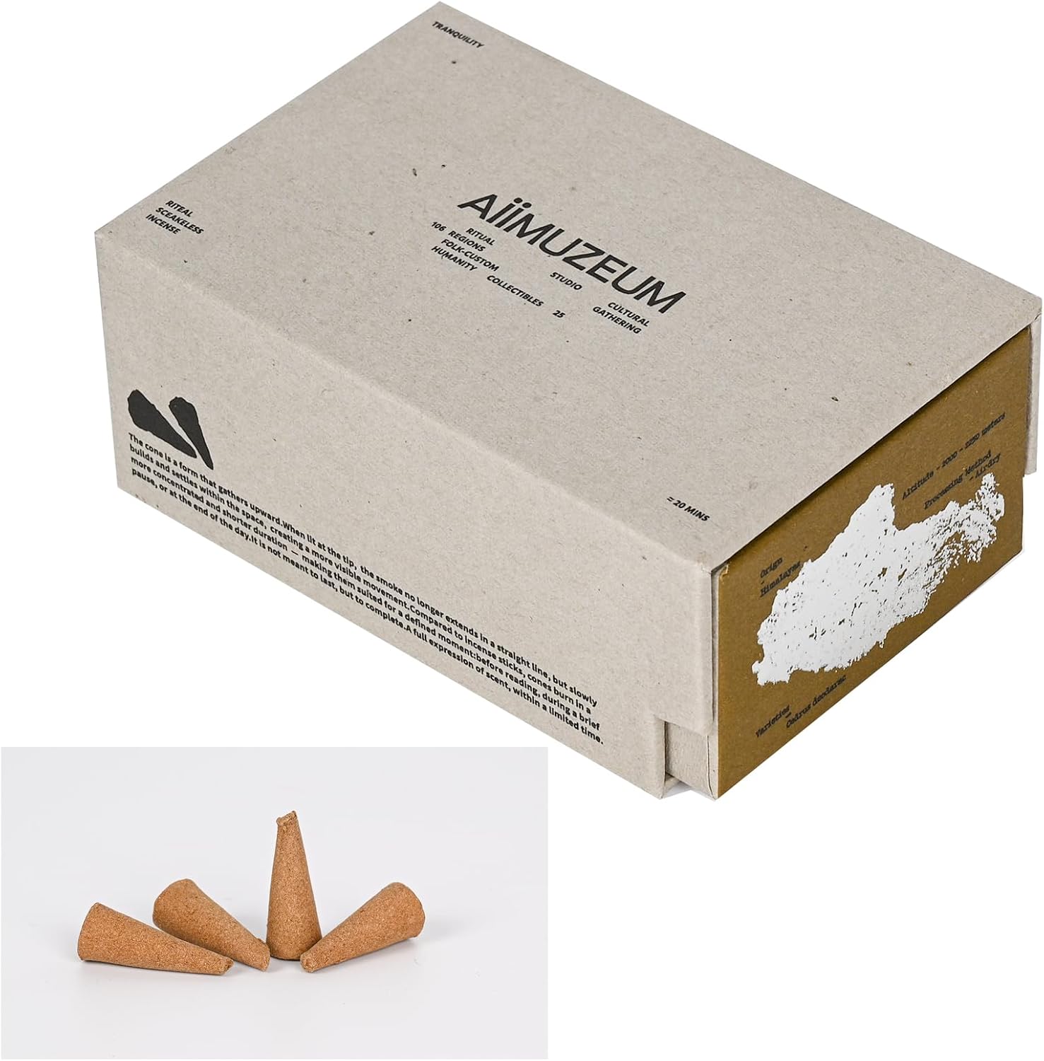Aiimuzeum® Natural Cedar Incense Cones 30 PCS- Handmade Excellence, Long Burning Perfect for Relaxation and Meditation,Aromatic Rooms,Air Purifier Home and House Decor (Himalayan-Cedar)